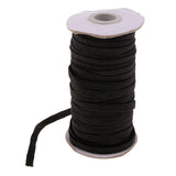 Maxbell 125yd Elastic Stretch Cord for Clothes Dress Sport Pants Sewing Trim Black