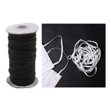 Maxbell 125yd Elastic Stretch Cord for Clothes Dress Sport Pants Sewing Trim Black