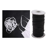 Maxbell 125yd Elastic Stretch Cord for Clothes Dress Sport Pants Sewing Trim Black