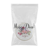 Maxbell DIY Needlework Kits with Embroidery Hoop Cross Stitch Craft Flower Pattern