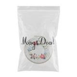 Maxbell DIY Needlework Kits with Embroidery Hoop Cross Stitch Craft - Floral Pattern