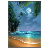 Maxbell DIY 5D Diamond Painting Embroidery Cross Crafts Stitch DIY Seascape
