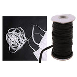 Maxbell 5 Yard Elastic Stretch Cord Clothes Dress Sport Pants Sewing Trim Black 3mm
