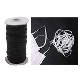 Maxbell 5 Yard Elastic Stretch Cord Clothes Dress Sport Pants Sewing Trim Black 3mm