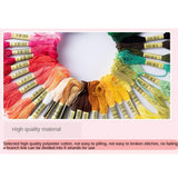 Maxbell Premium Rainbow Color Embroidery Floss Cross Stitch Threads