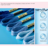 Maxbell Premium Rainbow Color Embroidery Floss Cross Stitch Threads