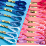 Maxbell Premium Rainbow Color Embroidery Floss Cross Stitch Threads