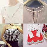 Maxbell 5 Yd Curtain Trim Ribbon Pom Pom Tassel Fringe Sewing Upholstery Decor Black