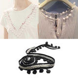 Maxbell 5 Yd Curtain Trim Ribbon Pom Pom Tassel Fringe Sewing Upholstery Decor Black