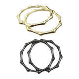 2x Round Metal Handbags Handle Replacement for Bag Purse Making Gold