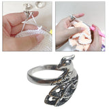Maxbell 3PCS Knitting Loop Crochet Loop Knitting Ring Finger Decoration Phoenix