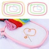Maxbell 4/5Pcs Embroidery Hoop Ring Cross-Stitch Sewing Frame Loop DIY Craft 4Pcs