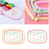 Maxbell 4/5Pcs Embroidery Hoop Ring Cross-Stitch Sewing Frame Loop DIY Craft 4Pcs