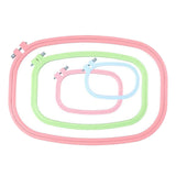Maxbell 4/5Pcs Embroidery Hoop Ring Cross-Stitch Sewing Frame Loop DIY Craft 4Pcs