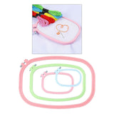 Maxbell 4/5Pcs Embroidery Hoop Ring Cross-Stitch Sewing Frame Loop DIY Craft 4Pcs