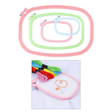 Maxbell 4/5Pcs Embroidery Hoop Ring Cross-Stitch Sewing Frame Loop DIY Craft 4Pcs