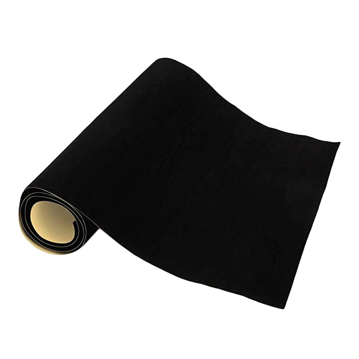 Maxbell Back Self Adhesive Sheet Felt Velvet Velour Fabric Craft Sticker Black