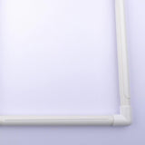 Maxbell White Tapestry Scroll Embroidery Frame Cross Stitch DIY Craft Sewing Tool 36x36cm
