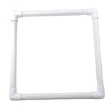 Maxbell White Tapestry Scroll Embroidery Frame Cross Stitch DIY Craft Sewing Tool 36x36cm