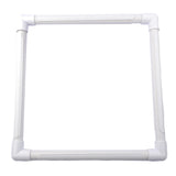 Maxbell White Tapestry Scroll Embroidery Frame Cross Stitch DIY Craft Sewing Tool 36x36cm