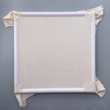 Maxbell White Tapestry Scroll Embroidery Frame Cross Stitch DIY Craft Sewing Tool 36x36cm