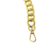 4Pieces Metal Flat Chain & Purse Strap Extender / Chain Strap Accessory Gold