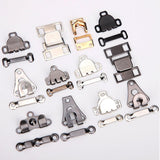 Maxbell 5 Pair Trouser Hooks Clothes Trousers Pants Fasteners Style 9 Grey