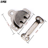 Maxbell 5 Pair Trouser Hooks Clothes Trousers Pants Fasteners Style 9 Grey