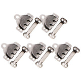 Maxbell 5 Pair Trouser Hooks Clothes Trousers Pants Fasteners Style 9 Grey