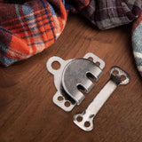 Maxbell 5 Pair Trouser Hooks Clothes Trousers Pants Fasteners Style 9 Grey