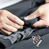 Maxbell 5 Pair Trouser Hooks Clothes Trousers Pants Fasteners Style 9 Grey