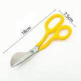 Maxbell 7 inch Embroidery Scissors Shears Metal Paddle Shaped Needlework Craft