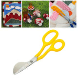 Maxbell 7 inch Embroidery Scissors Shears Metal Paddle Shaped Needlework Craft