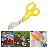 Maxbell 7 inch Embroidery Scissors Shears Metal Paddle Shaped Needlework Craft
