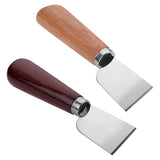 Maxbell Leather Knife Sharping Skiving Tool Leather Trimming Knife Edging Knife Brown Wood Handle