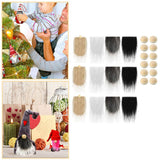 Maxbell Faux Fur Fabric Gnome Beard Costume Clothing Party Supplies Toy Dwarf Craft