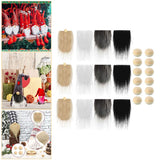 Maxbell Faux Fur Fabric Gnome Beard Costume Clothing Party Supplies Toy Dwarf Craft