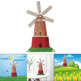 Maxbell Ornaments Painting by Numbers Kit Diamond Painting Decorations Home Decor Windmill
