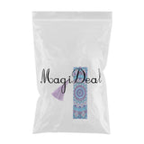 Maxbell 5D Beaded Painting Bookmarks Floral Diamond Painting Bookmark Kit for Gifts B