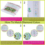 Maxbell 5D Beaded Painting Bookmarks Floral Diamond Painting Bookmark Kit for Gifts B