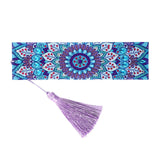 Maxbell 5D Beaded Painting Bookmarks Floral Diamond Painting Bookmark Kit for Gifts B