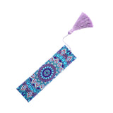 Maxbell 5D Beaded Painting Bookmarks Floral Diamond Painting Bookmark Kit for Gifts B