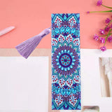 Maxbell 5D Beaded Painting Bookmarks Floral Diamond Painting Bookmark Kit for Gifts B