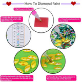 Maxbell 5D Beaded Painting Bookmarks Floral Diamond Painting Bookmark Kit for Gifts C
