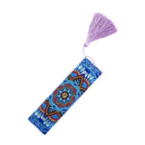 Maxbell 5D Beaded Painting Bookmarks Floral Diamond Painting Bookmark Kit for Gifts C