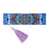 Maxbell 5D Beaded Painting Bookmarks Floral Diamond Painting Bookmark Kit for Gifts C