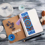 Maxbell 5D Beaded Painting Bookmarks Floral Diamond Painting Bookmark Kit for Gifts C