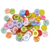 Maxbell 100x resin buttons Round 4-holes sewing scrapbooking crafts accessories 15mm