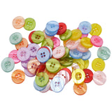 Maxbell 100x resin buttons Round 4-holes sewing scrapbooking crafts accessories 15mm