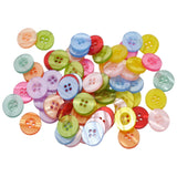 Maxbell 100x resin buttons Round 4-holes sewing scrapbooking crafts accessories 15mm